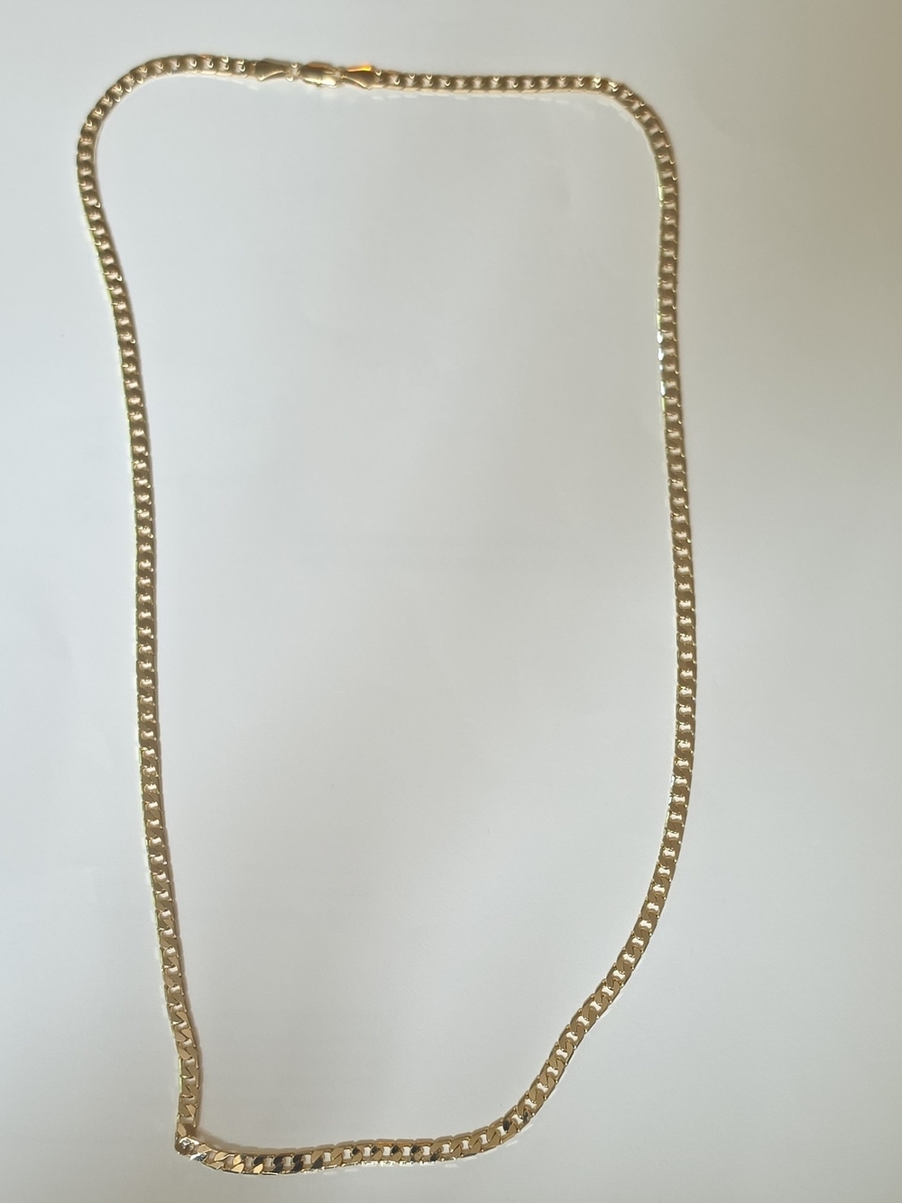 Classic Gold Tone Box Chain Necklace